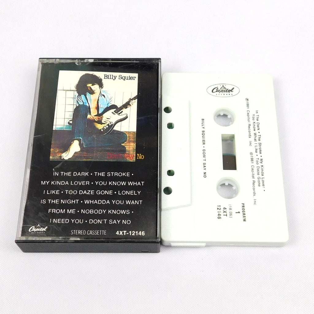 Billy Squier Don't Say No Cassette Tested 1981 Capitol Records 4XT-12146 Stroke