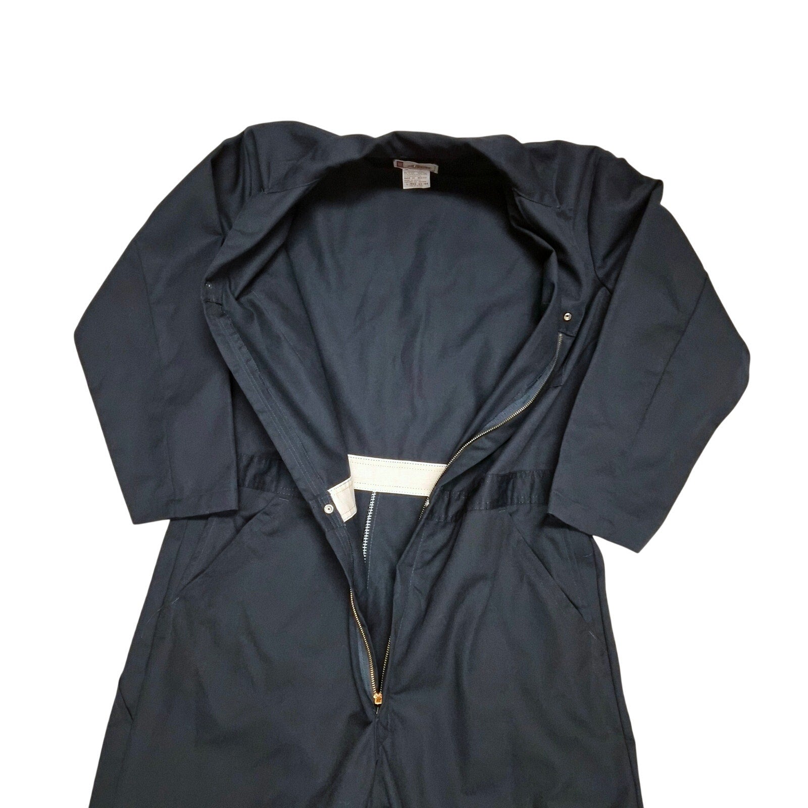 Dickies Basic Blended Coveralls Size L 42/44 Navy Blue Boiler Suit No Wear 2010