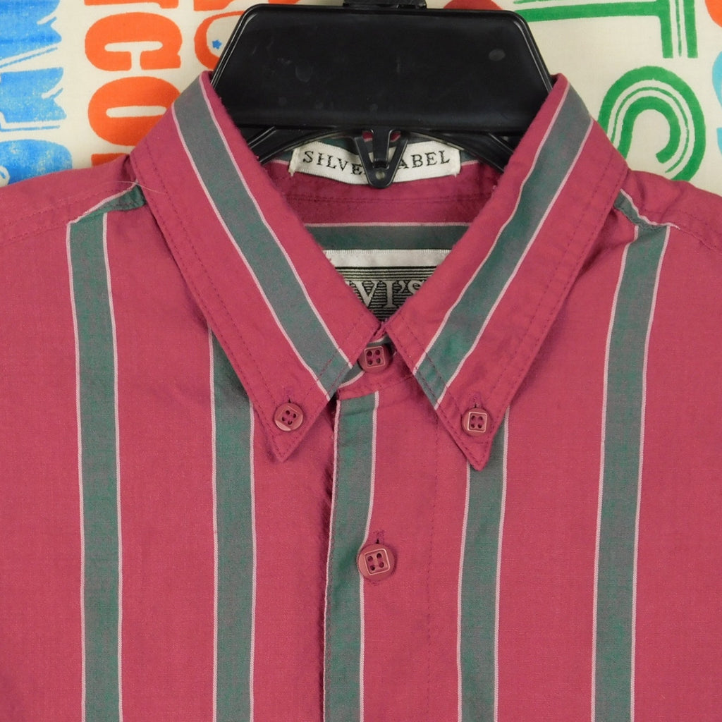 90s Levi's Silver Label Western Striped Button Up Shirt - Size S