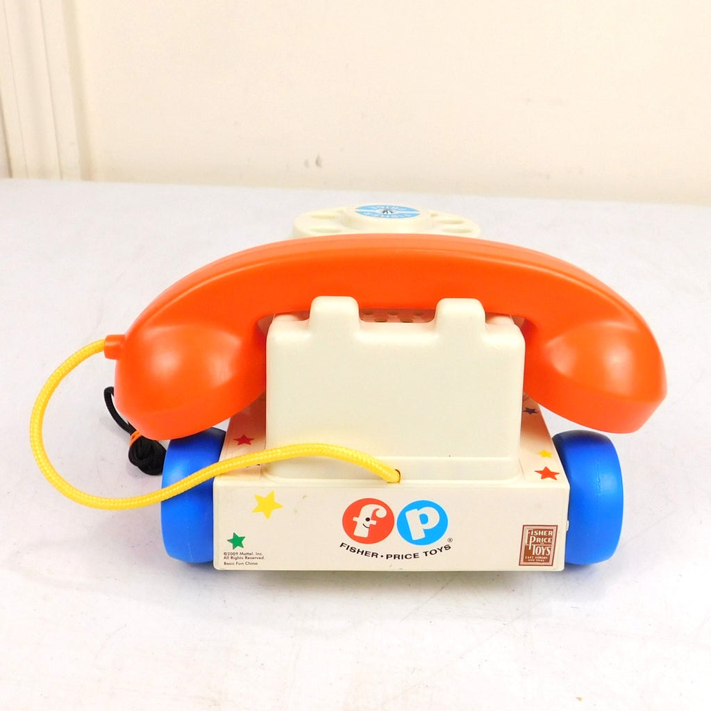 Fisher Price Chatter Phone Telephone Pull String Toy 2009 Mattel Basic Fun