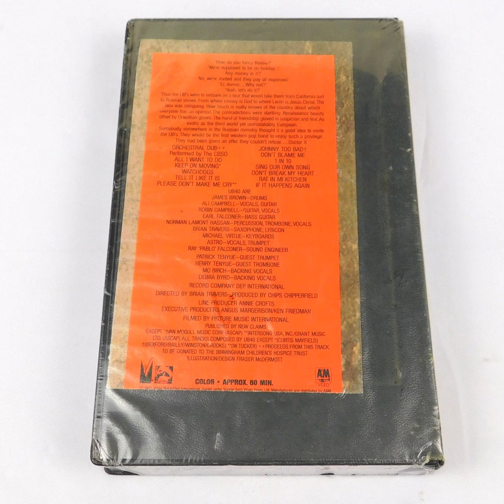 UB40 CCCP The Video Mix 1987 VHS Tape Former Rental Resealed Live In Russia
