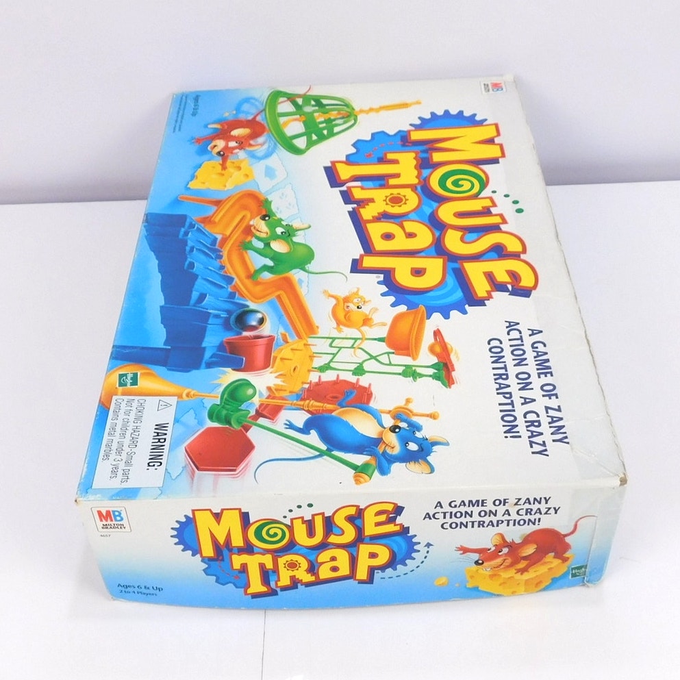 1999 Mouse Trap Milton Bradley Board Game Complete CIB Instructions Vintage