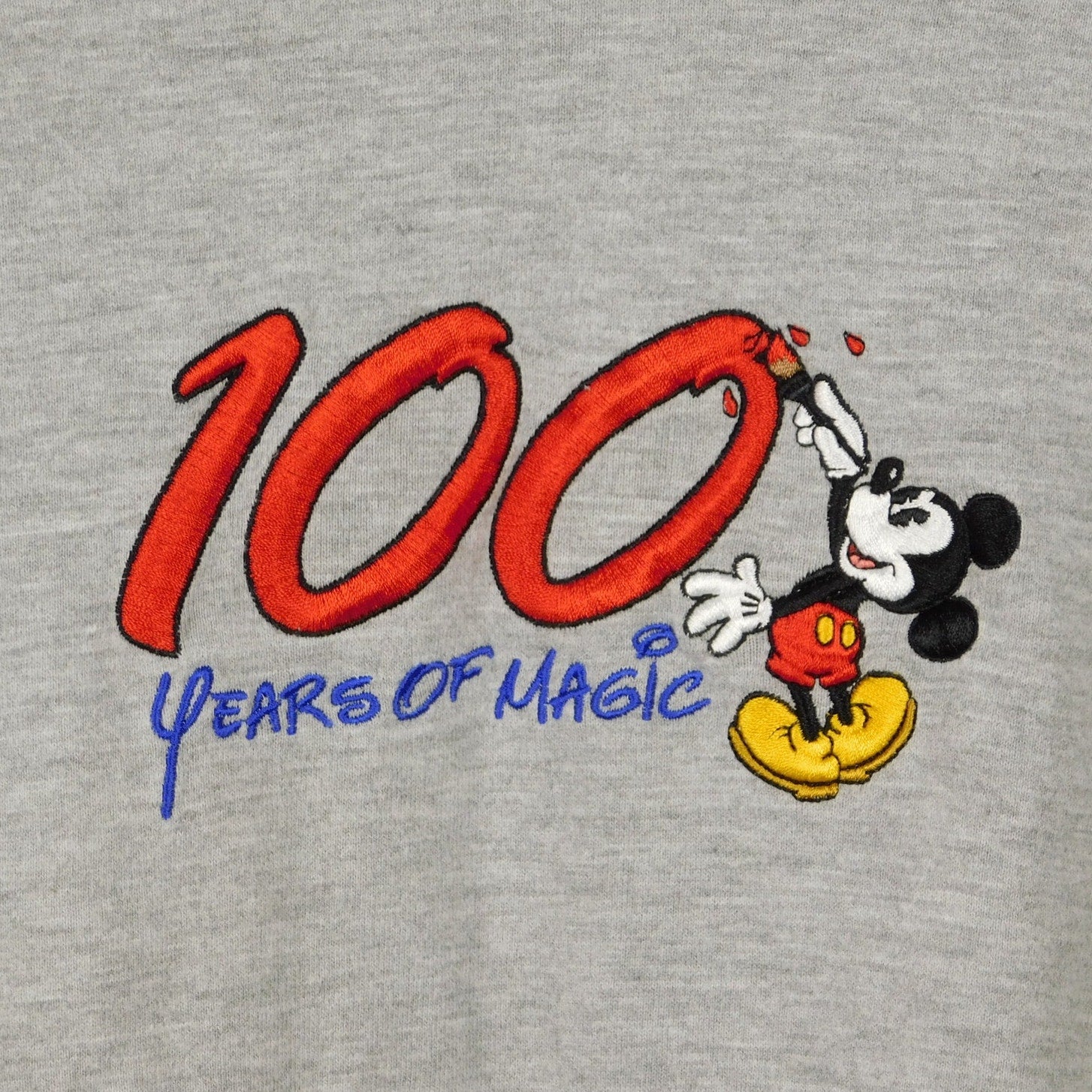 Y2K Walt Disney World 100 Years Of Magic V Neck Shirt - Size L