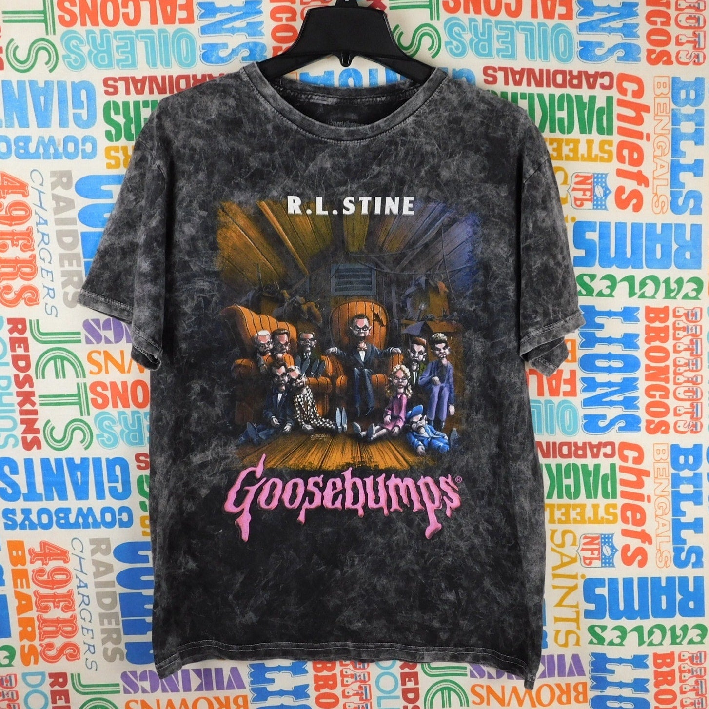 Goosebumps Night Of The Living Dummy Acid Wash T Shirt - Size L