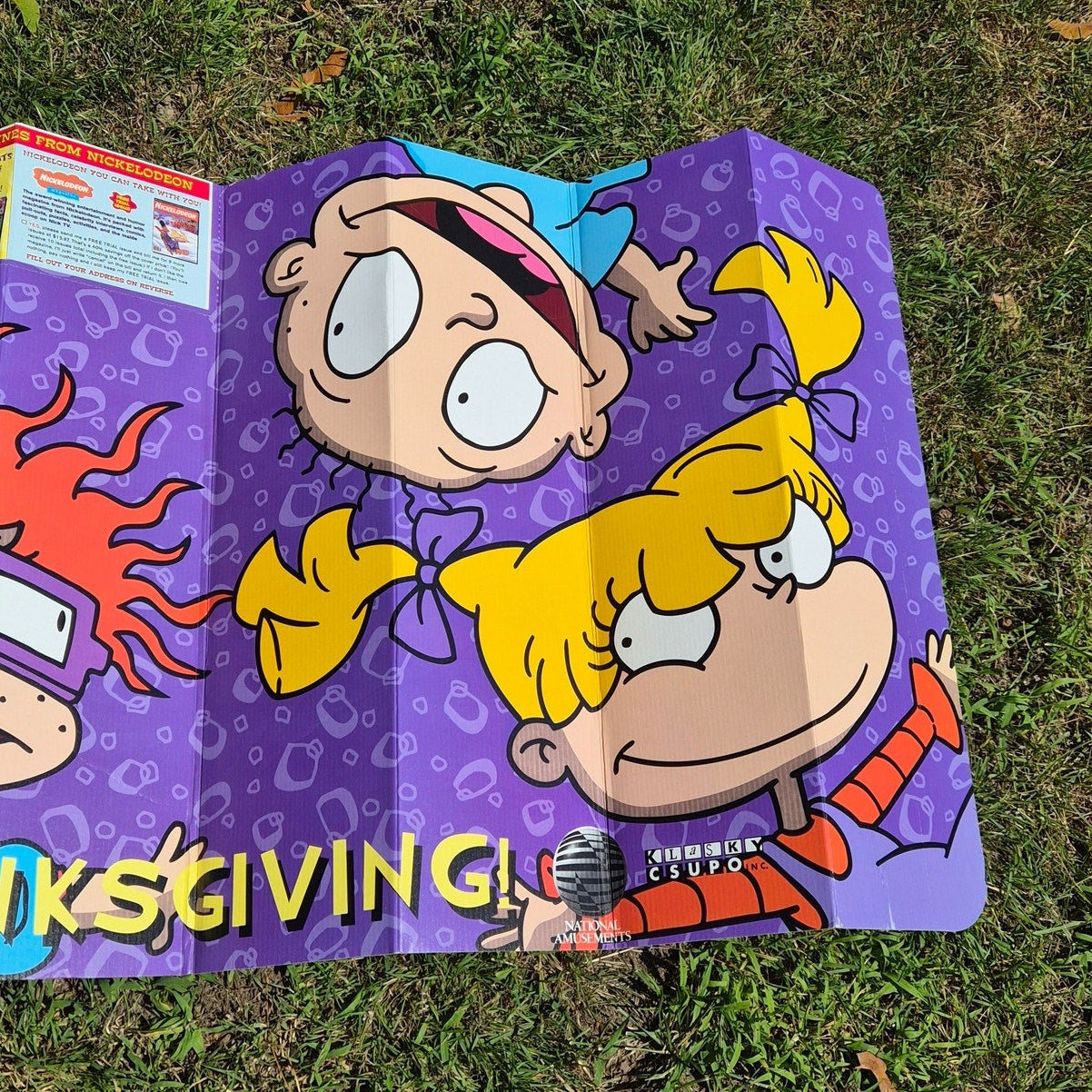 Vintage 1998 Rugrats Movie Windshield Sun Shade National Amusements Promo New