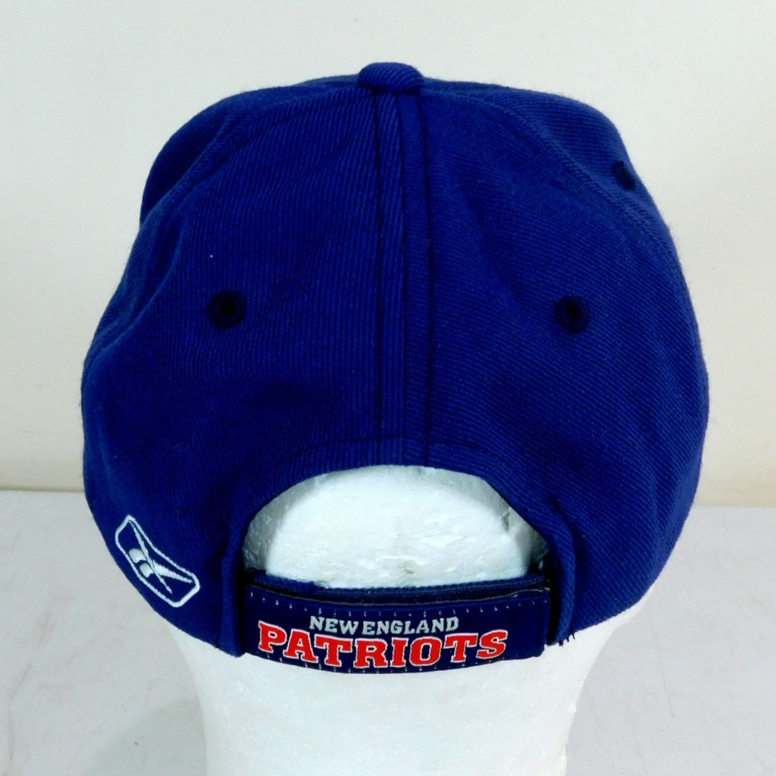 Vintage New England Patriots Hat Flying Elvis Logo Reebok On Field Y2K