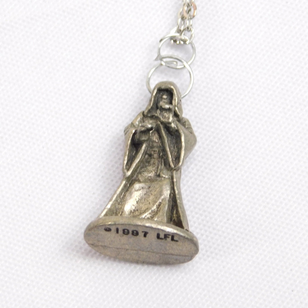 Vintage Emperor Palpatine Necklace Star Wars Monopoly Game Piece Sterling Silver 1997