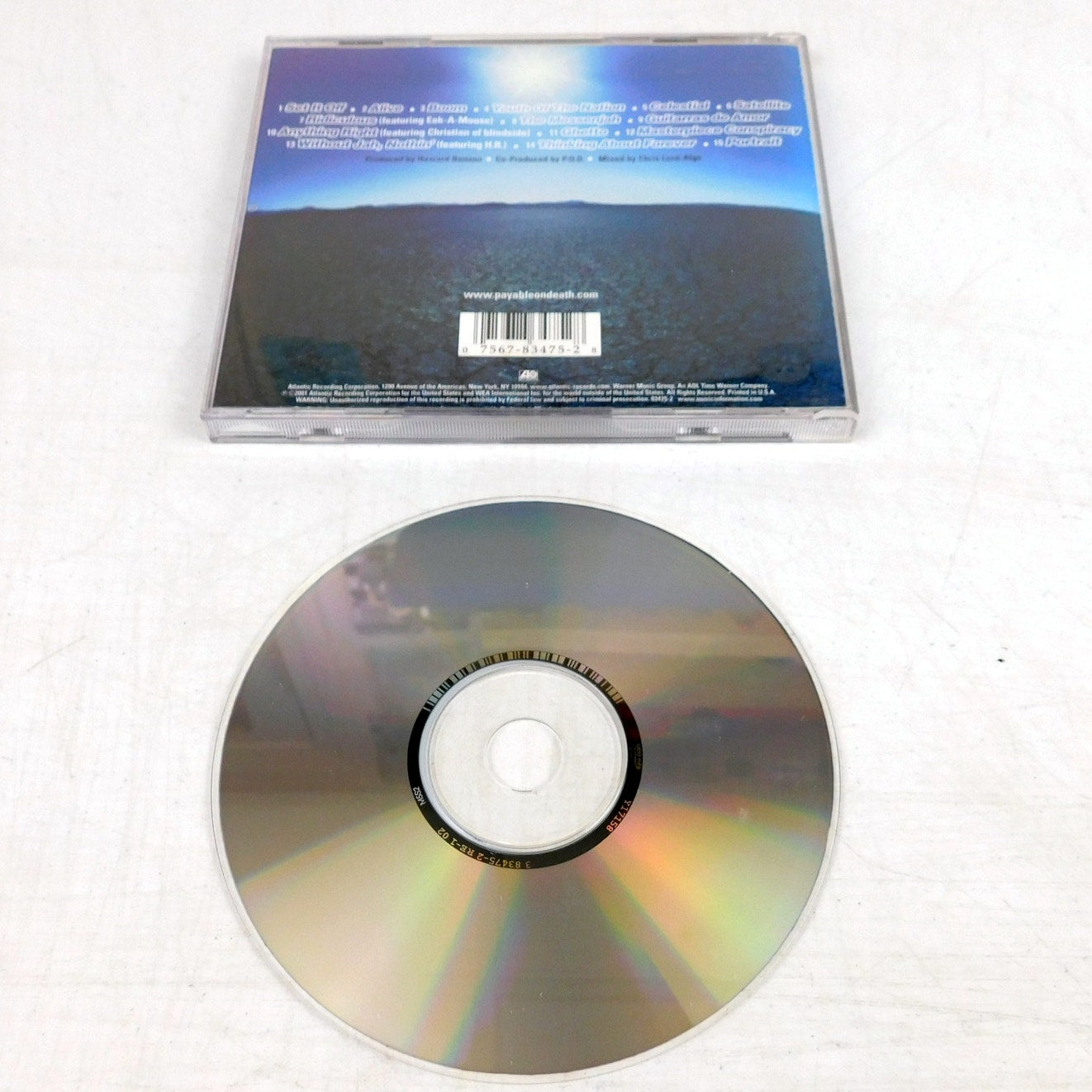 P.O.D. Satellite CD 2001 Tested Atlantic Records 83475-2 Nu Metal