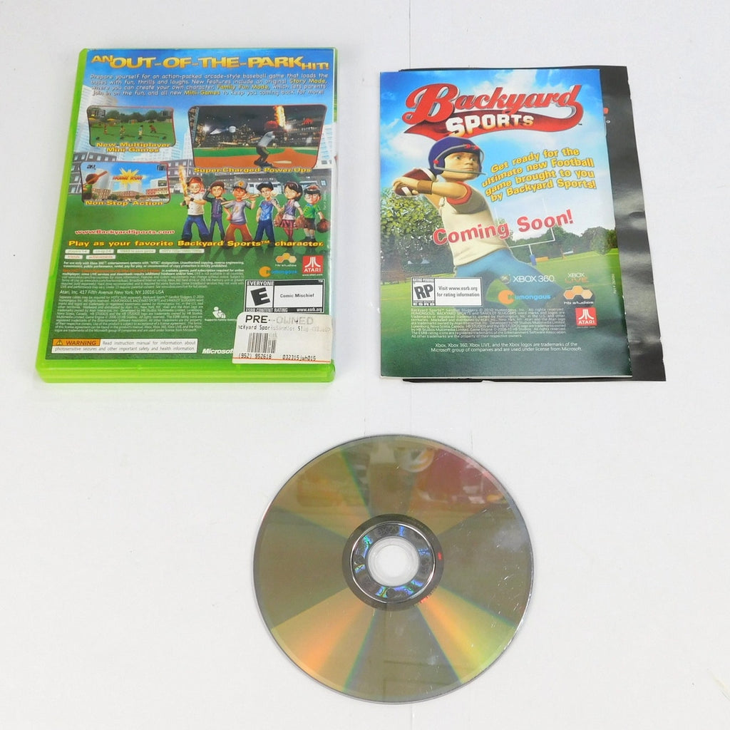 Backyard Sports Sandlot Sluggers Microsoft Xbox 360 Complete CIB Tested 2010