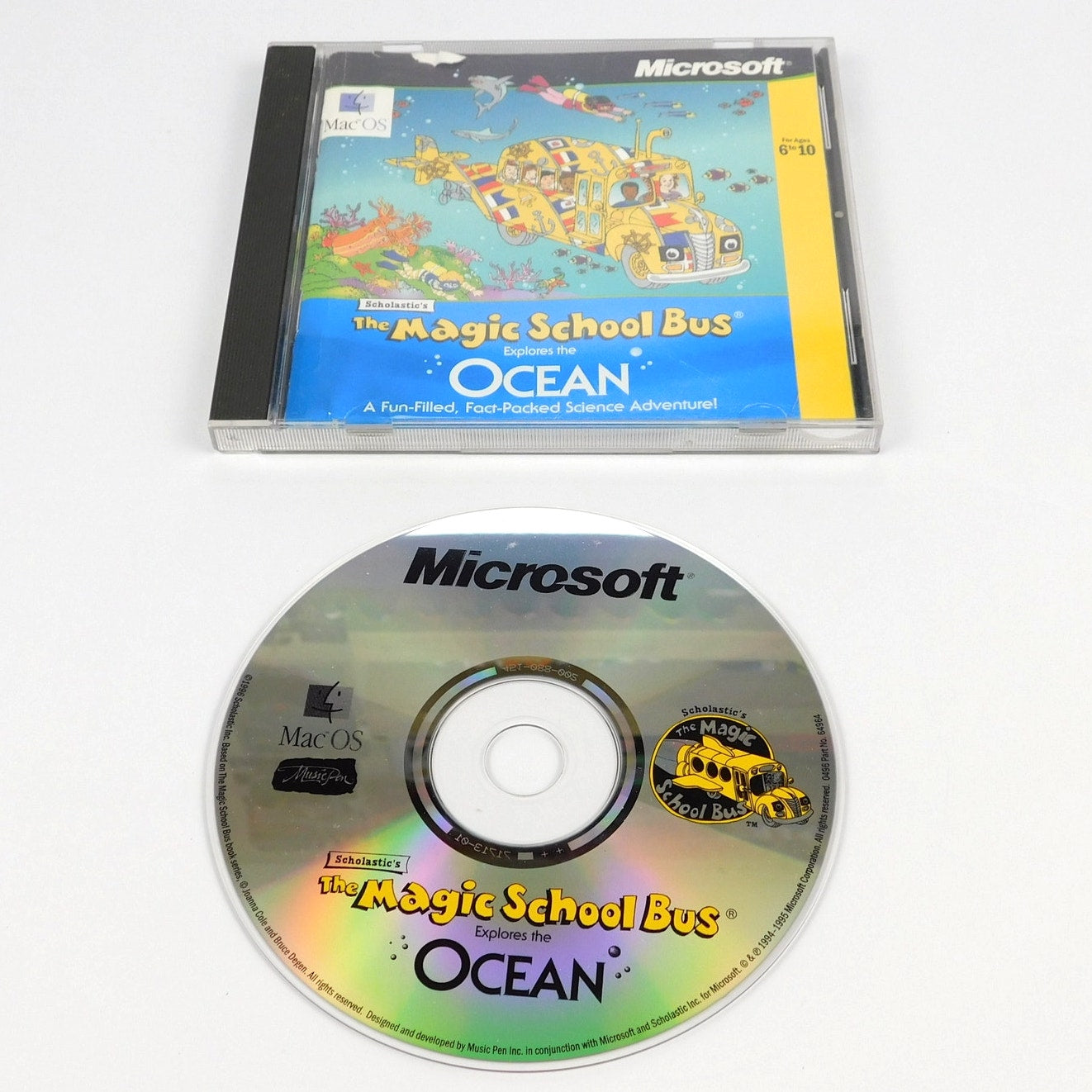 The Magic School Bus Explores the Ocean Mac OS CD-ROM Microsoft Scholastic 1996
