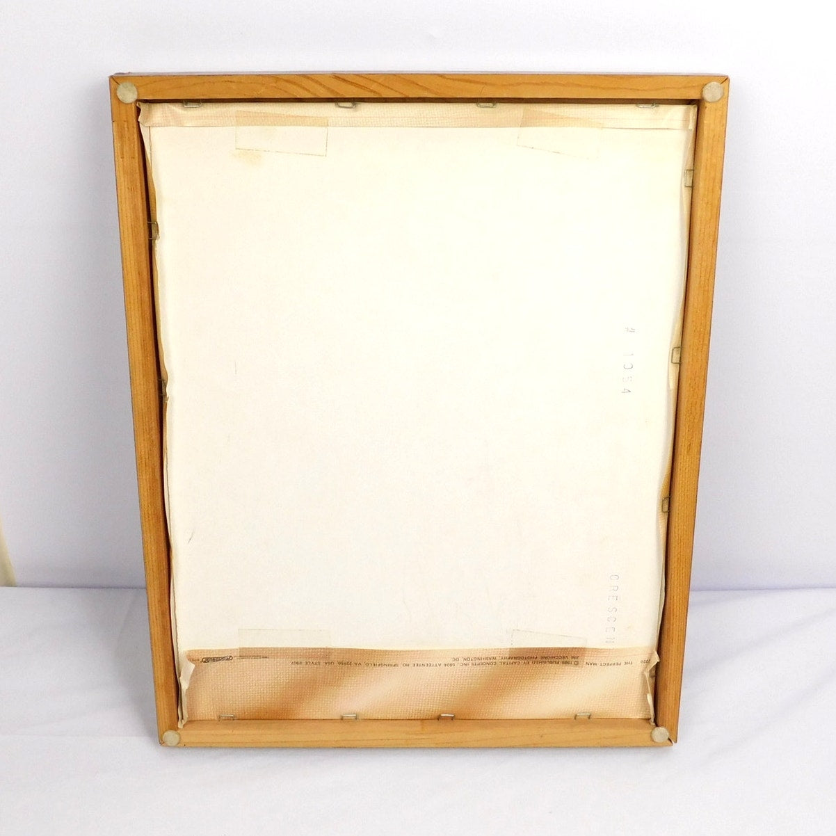 Vintage 1989 The Perfect Man Gingerbread Cookie Framed Wall Art 15x12 Scandecor