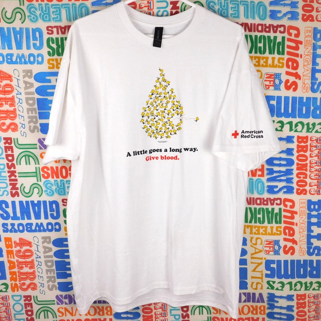 American Red Cross Peanuts Woodstock Give Blood T Shirt - Size XL