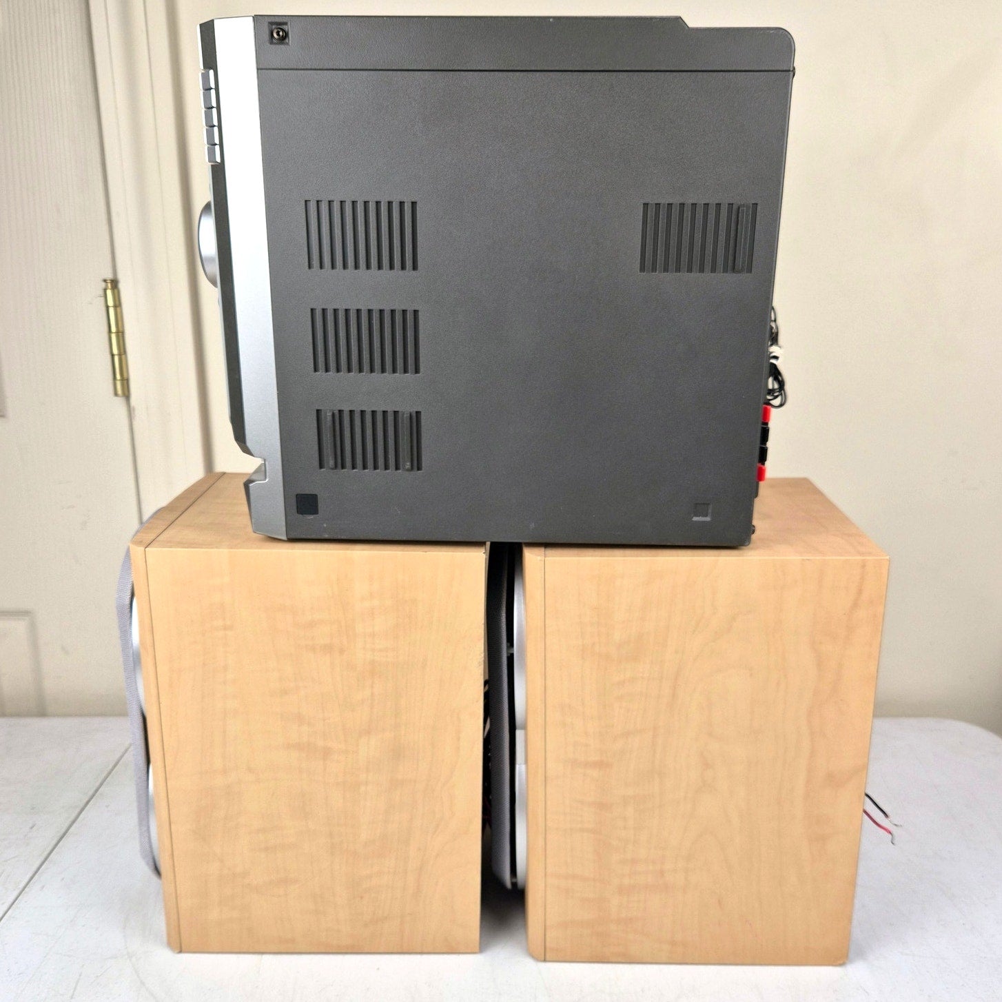 Philips MCM530 Stereo System 5 Disc CD Changer Tested Working No Remote 2005