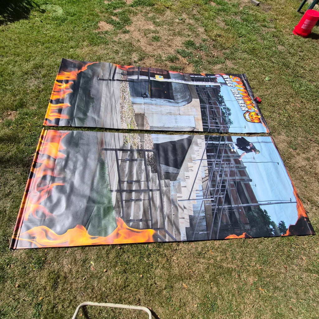 Spitfire Kyle Walker Zumiez Display Banner Set 44x102 Skateboarding Store Promo