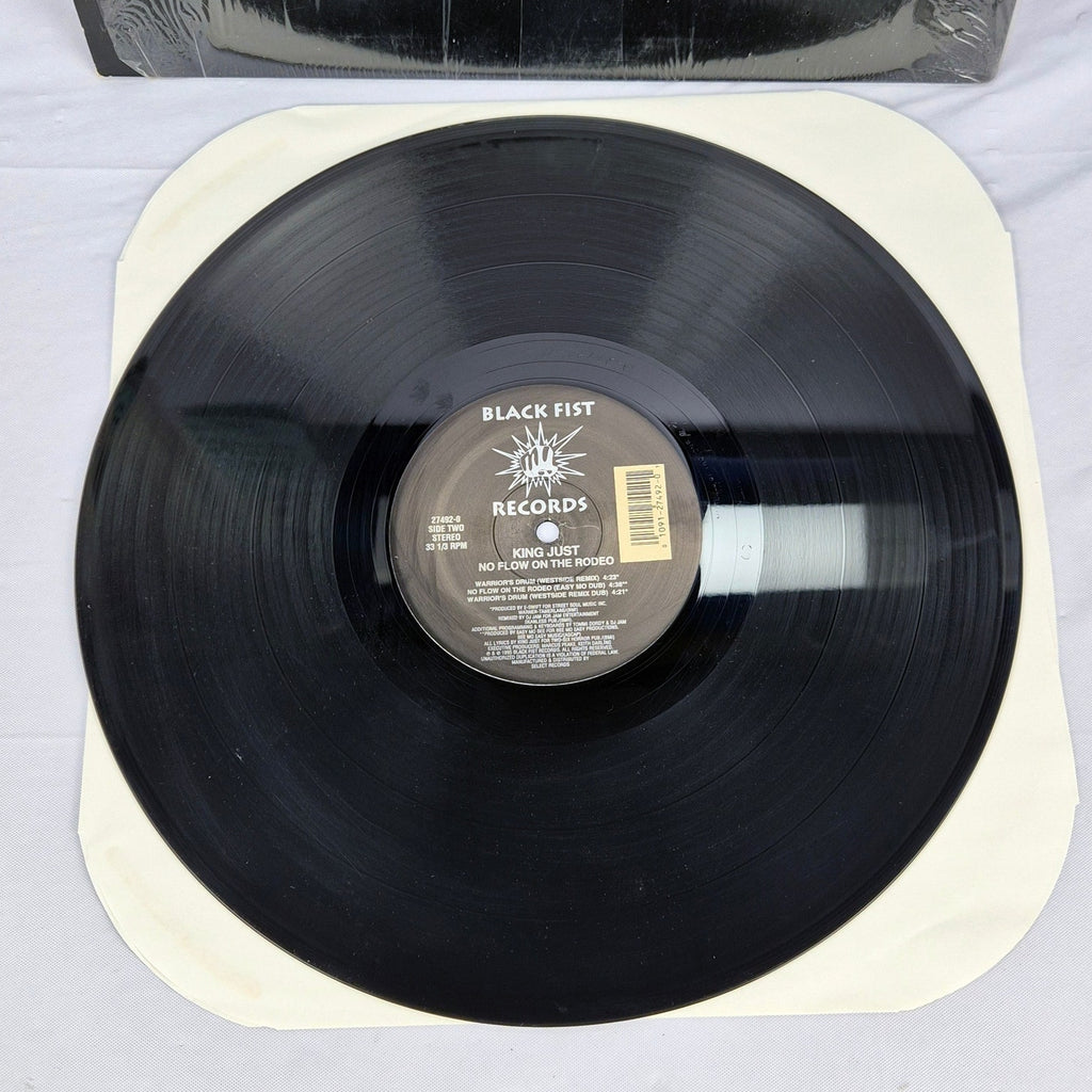King Just No Flow On The Radio Vinyl Promo LP 1995 Black Fist Records 27492-0