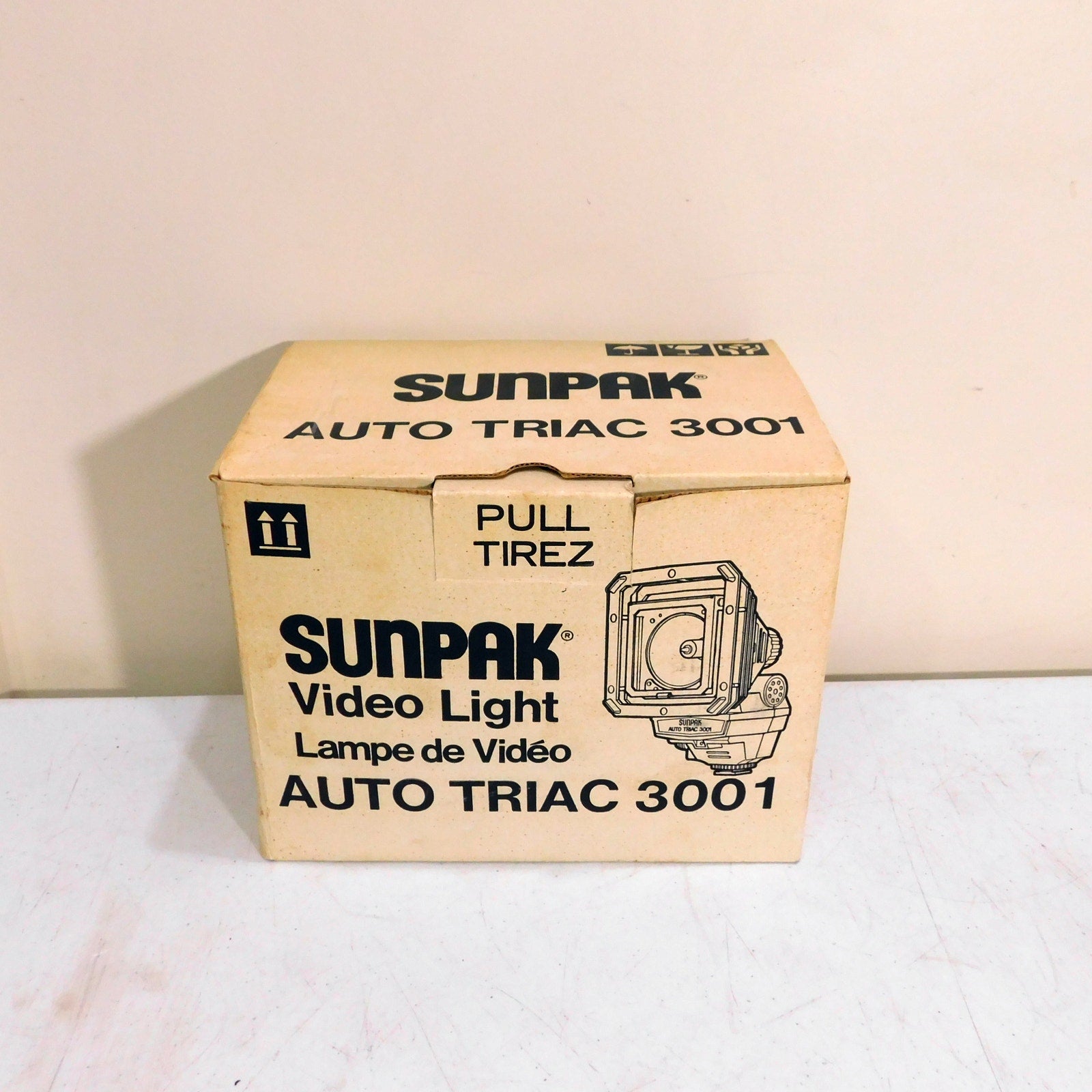 Vintage Sunpak Video Light Auto Triac 3001 Tested Working In Box