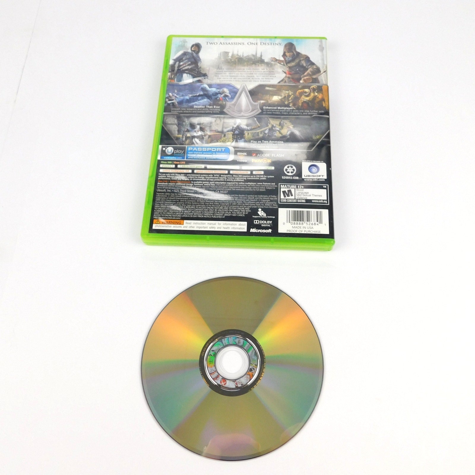 Assassins Creed Revelations Microsoft Xbox 360 Tested Game And Case No Manual
