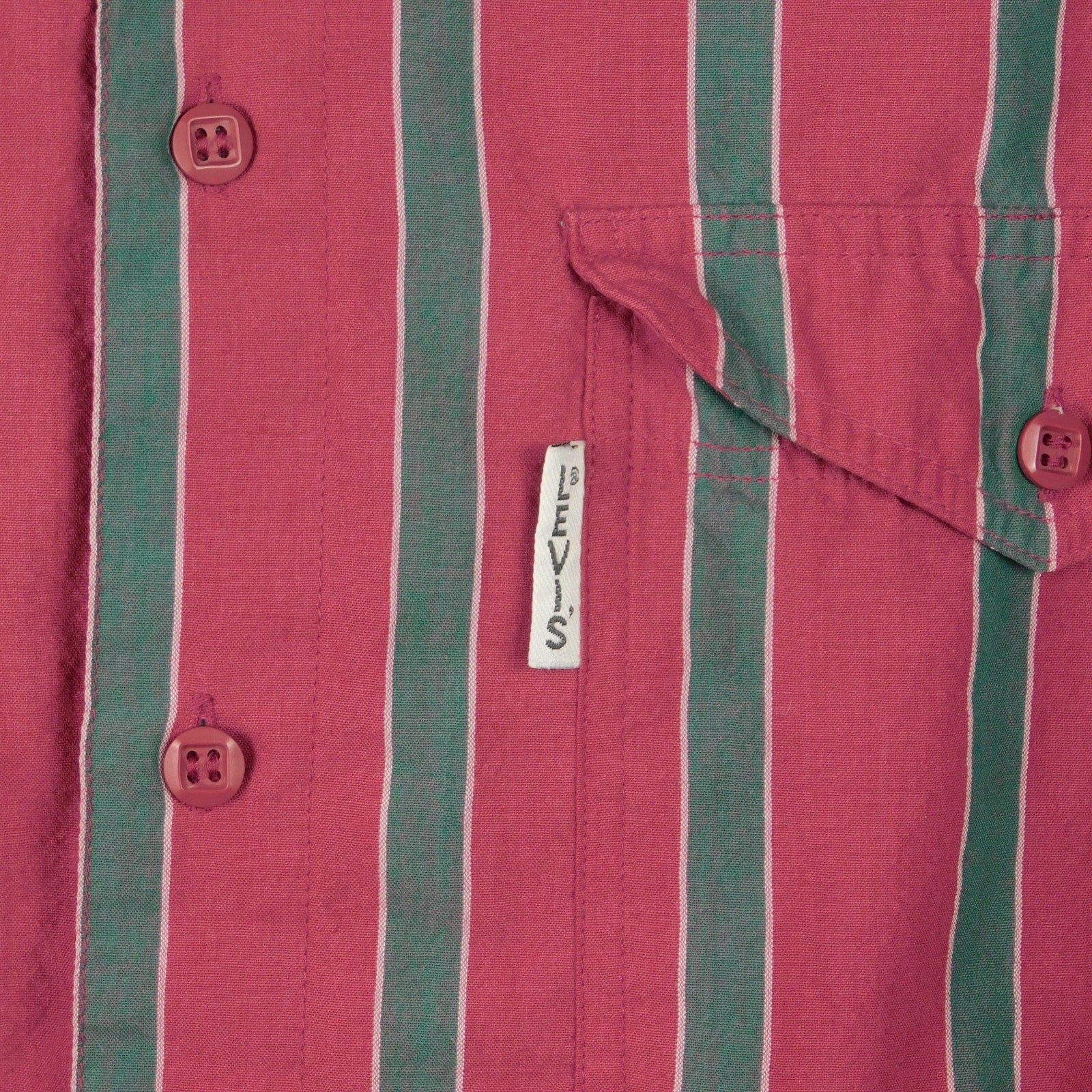90s Levi's Silver Label Western Striped Button Up Shirt - Size S