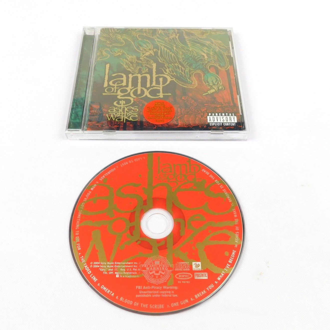 Lamb Of God Ashes Of The Wake CD 2004 Tested Epic Records EK 90702 Metal