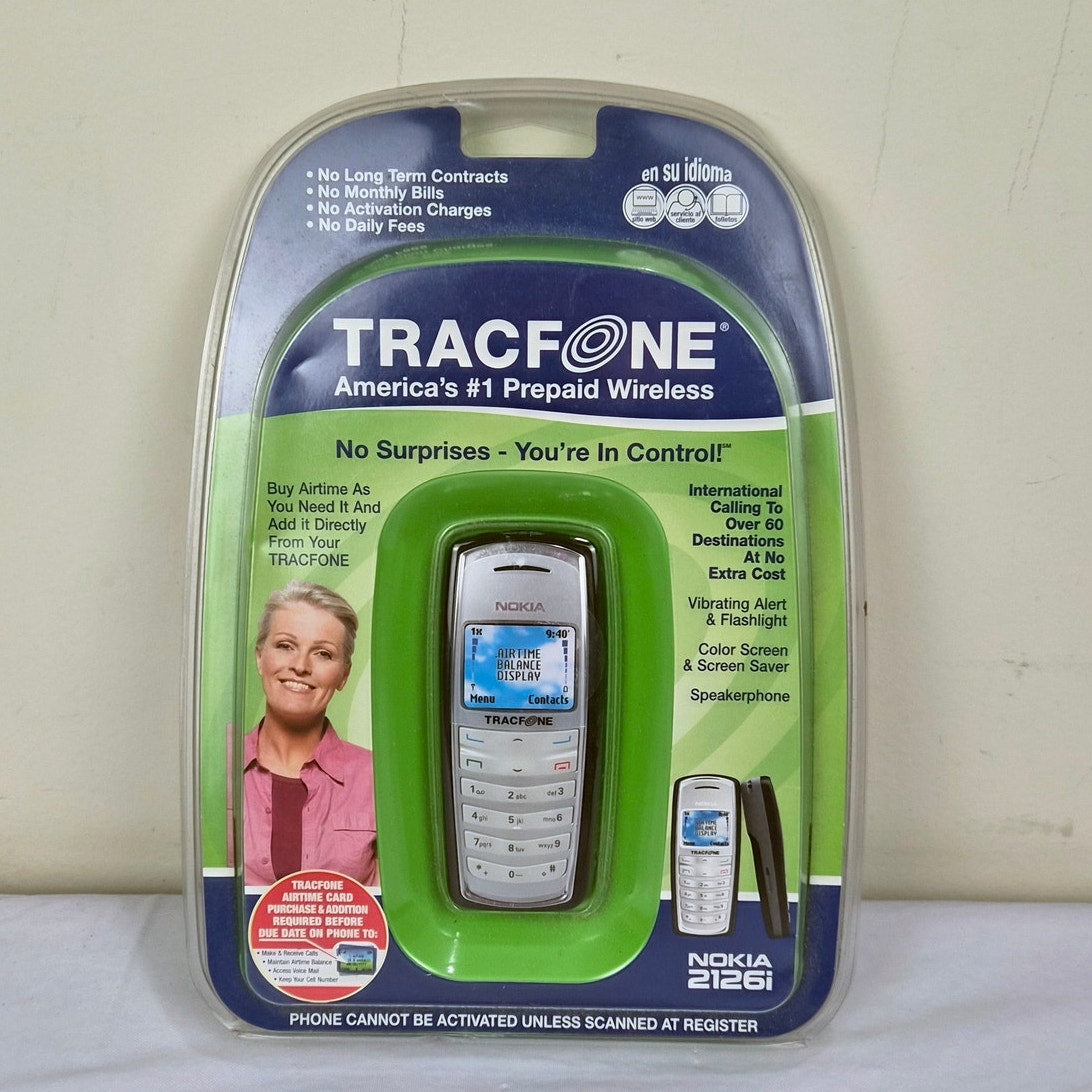 Nokia 2126i Tracfone Cell Phone New Factory Sealed 2006 Vintage