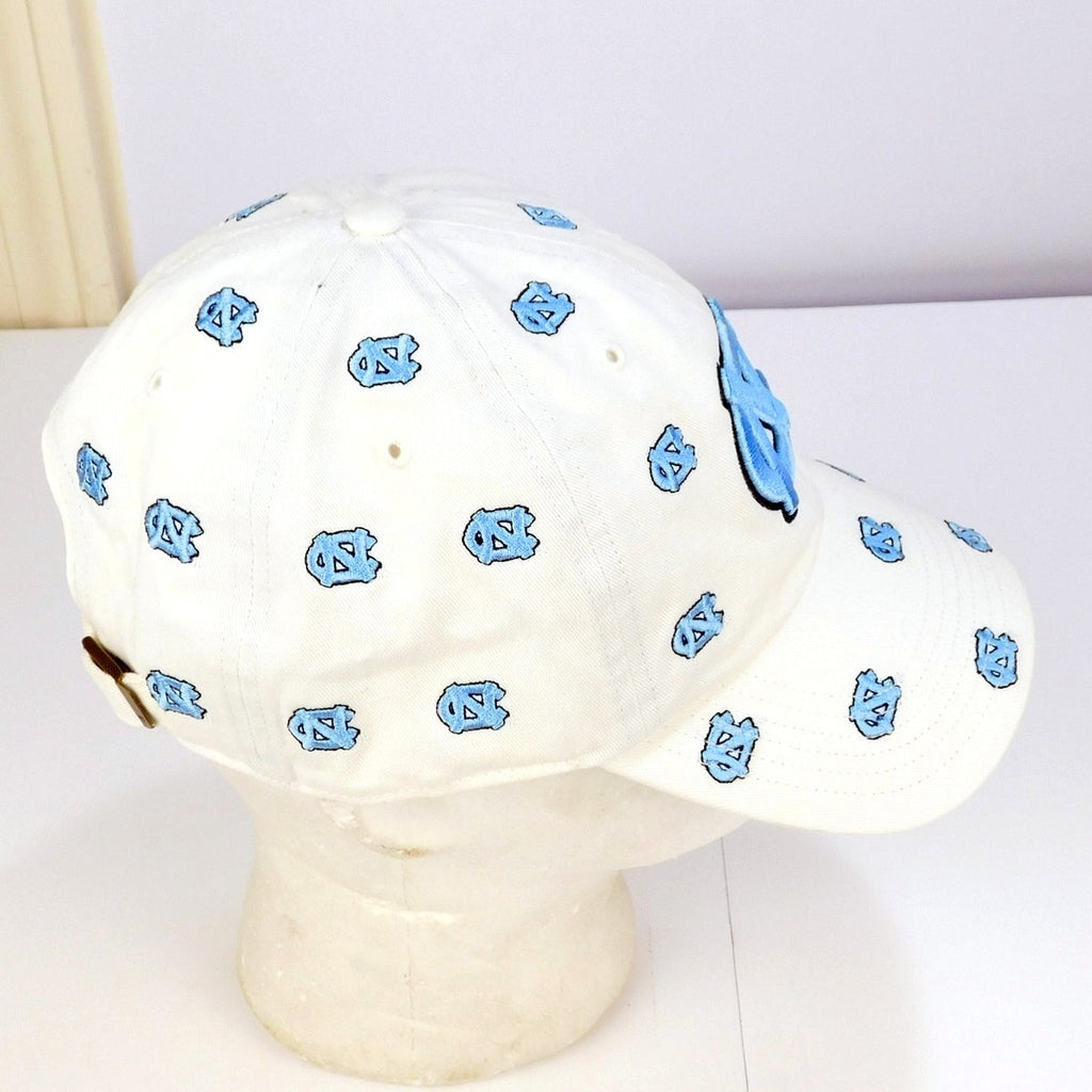 UNC Tar Heels All Over Logo Strapback Hat - Adjustable