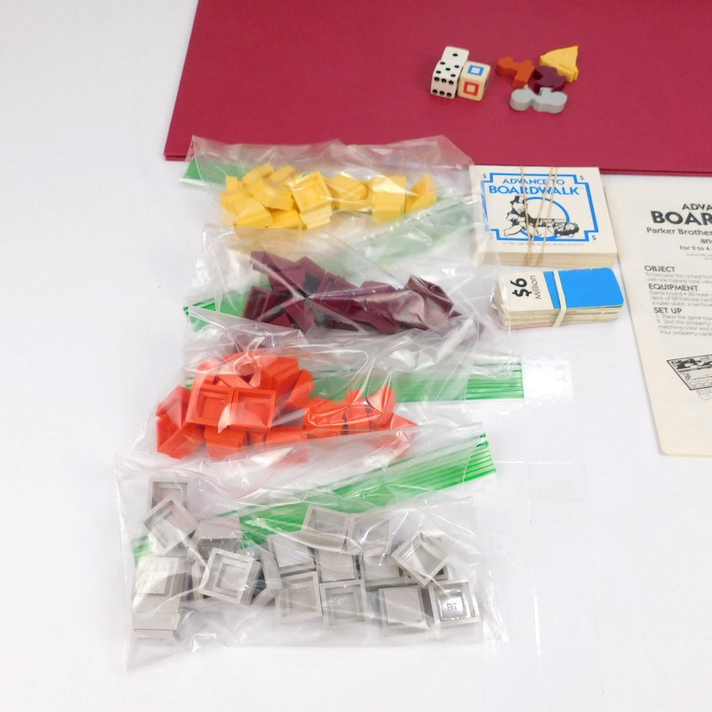 Vintage 1985 Advance to Boardwalk Parker Brothers Board Game Complete CIB
