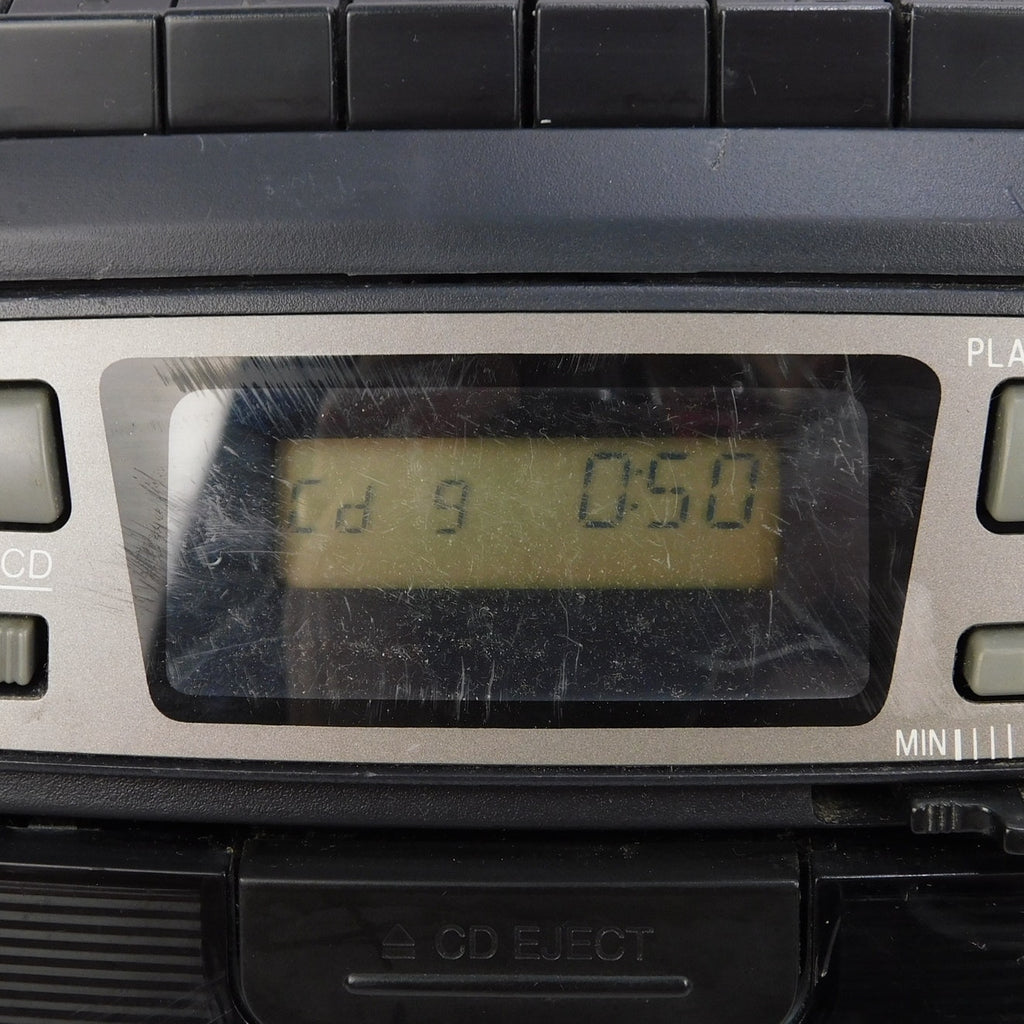 Panasonic RX-DS17 Portable Stereo Boombox CD Cassette Radio Front Loading Tested