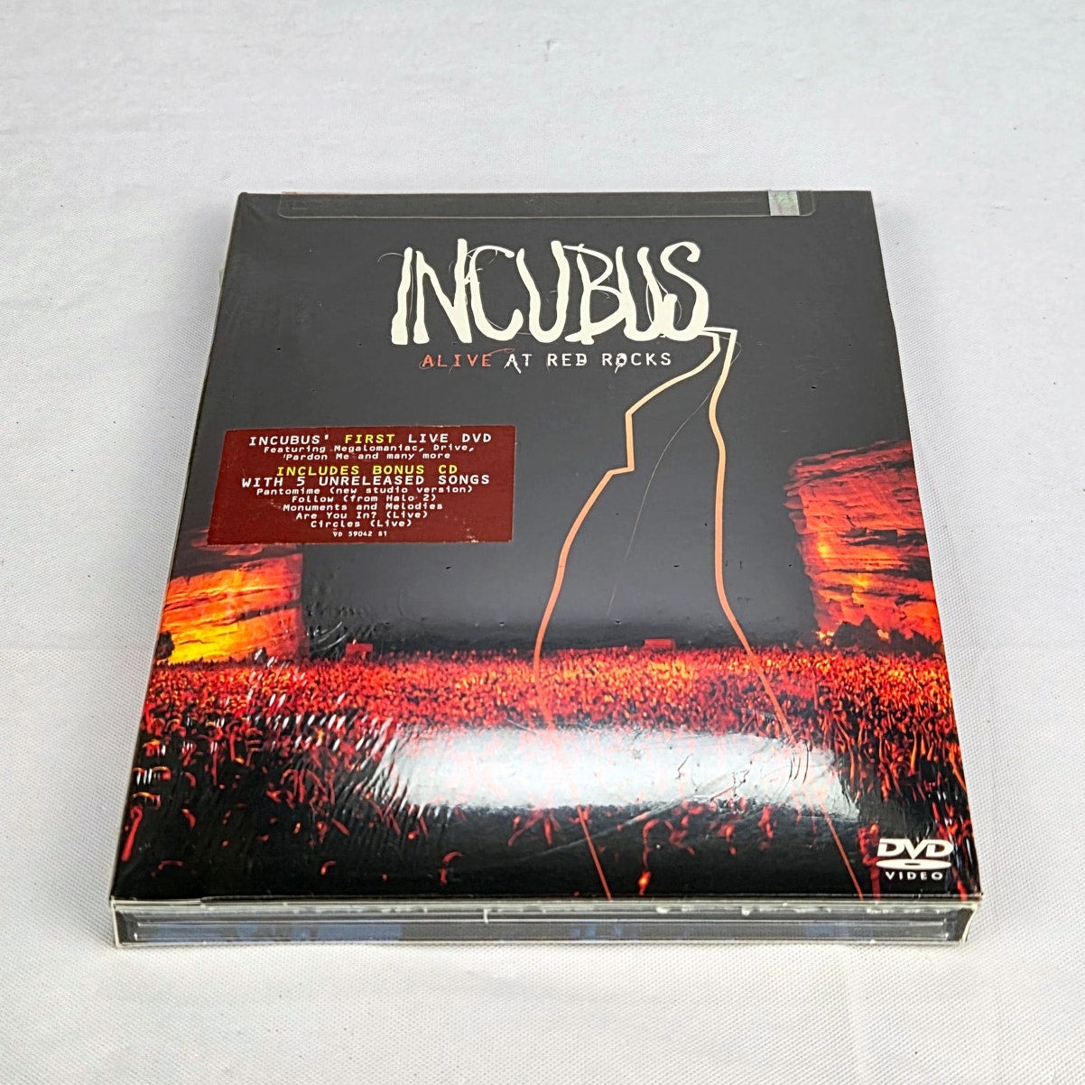 Incubus Alive At Red Rocks DVD 2004 New Sealed Live Rock Concert Bonus CD