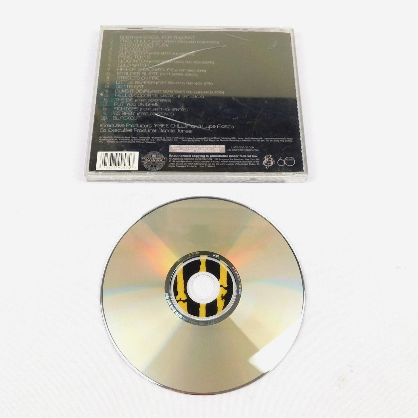Lupe Fiasco The Cool CD 2007 Tested Explicit Atlantic Records 376764-2