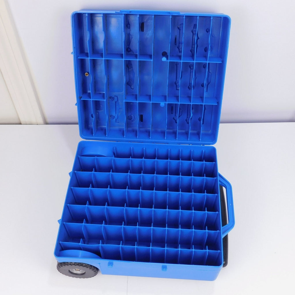 Vintage Hot Wheels 100 Car Carry Case 1997 Rolling w/ Handle Mattel Tara 20375