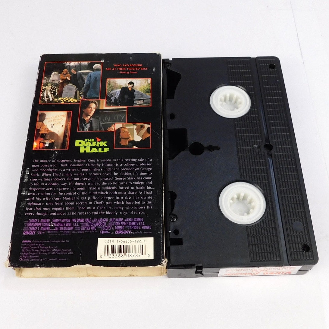 The Dark Half VHS 1993 Tested Orion Stephen King George Romero