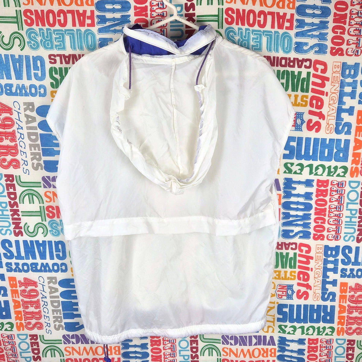 Vintage Reebok Pump Sleeveless Windbreaker Jacket Size L Full Zip Hooded 90s