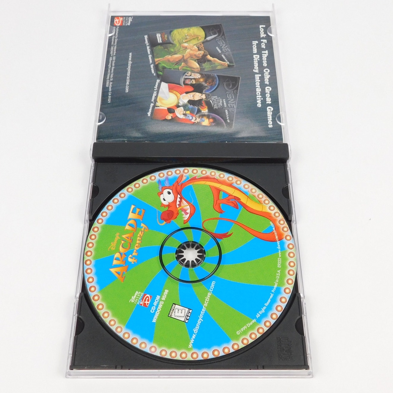 Disney Arcade Frenzy PC CD-ROM Windows 95 98 Complete Disney Interactive 1999