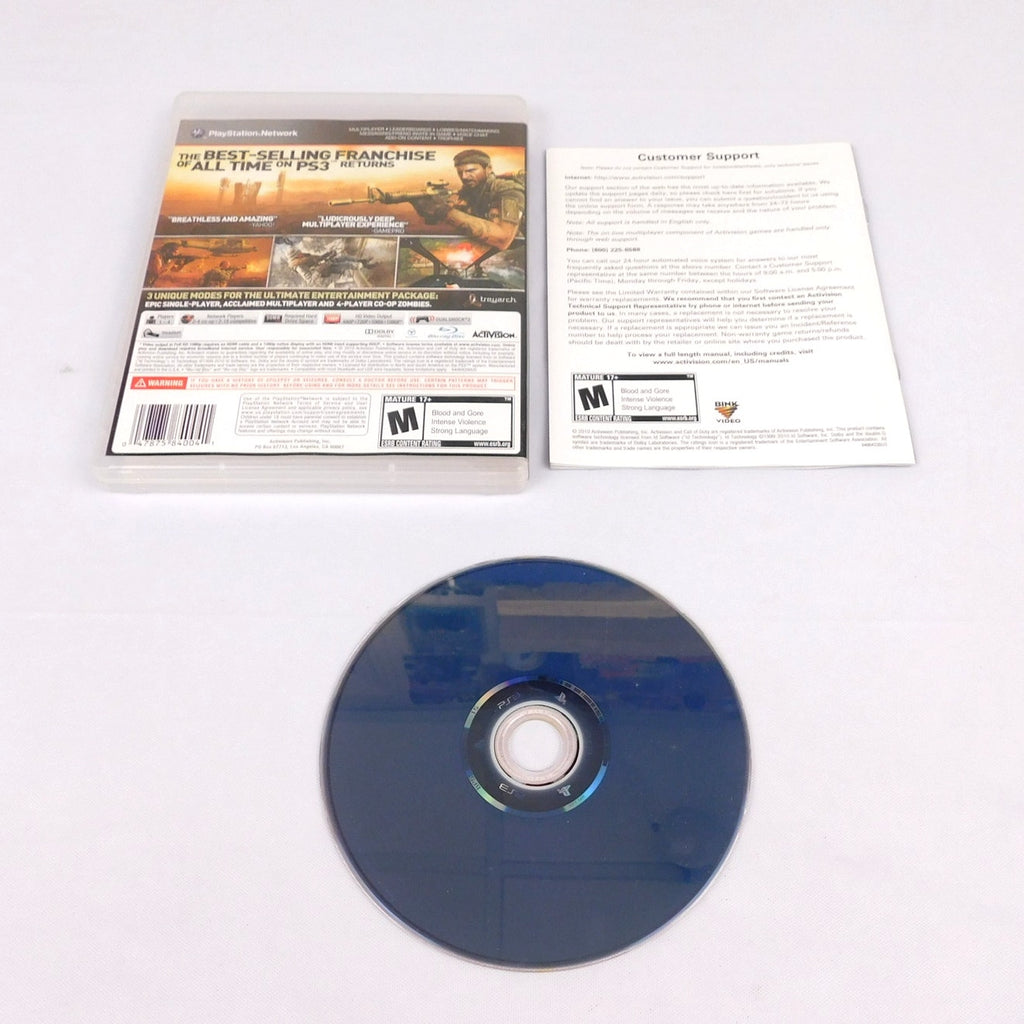 Call Of Duty Black Ops Sony Playstation 3 PS3 Tested Working Complete CIB