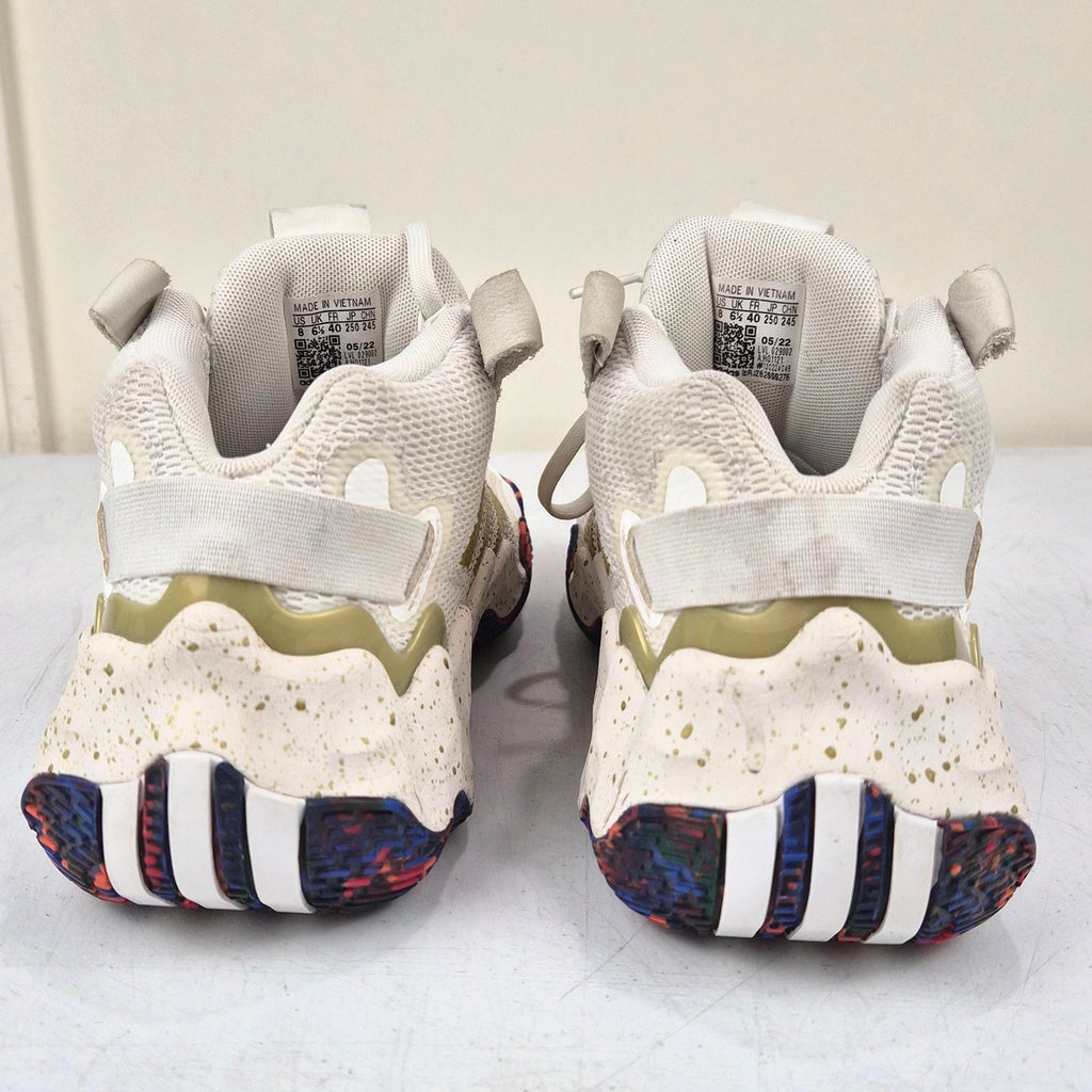 Adidas Exhibit B Mid Basketball Shoes Size Womens 8 Gold Metallic Candace Parker