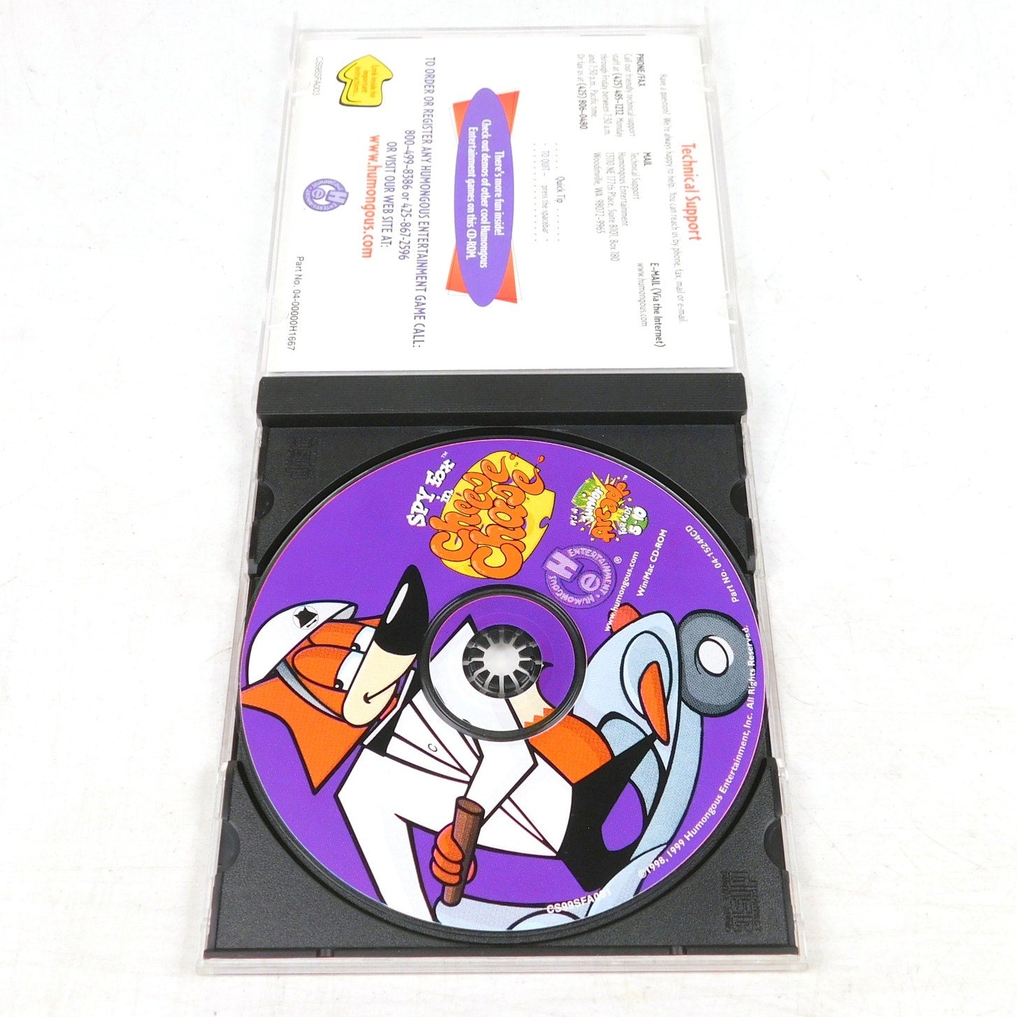 Spy Fox Cheese Chase PC CD ROM Tested 1999 Humongous Entertainment  Jewel Case