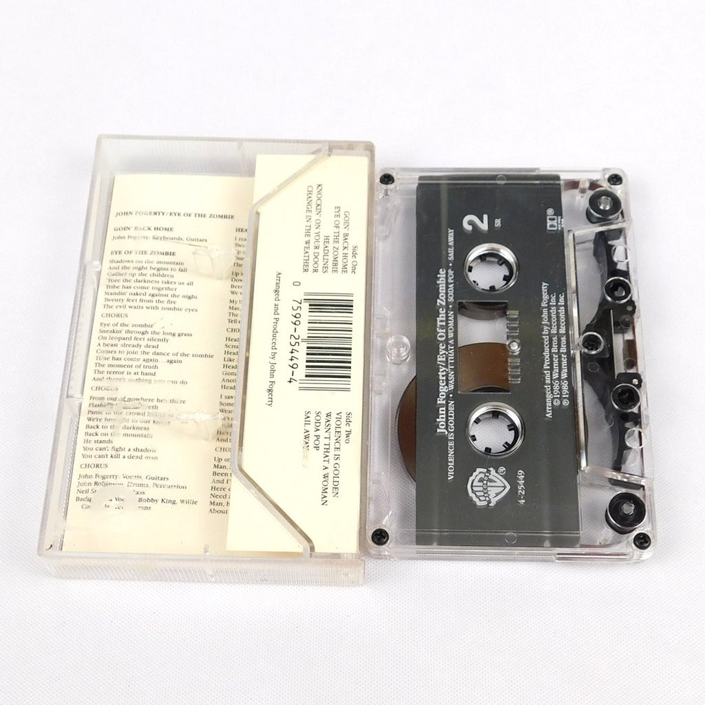 John Fogerty Eye Of The Zombie Cassette 1986 Tested Warner Bros 25449-4