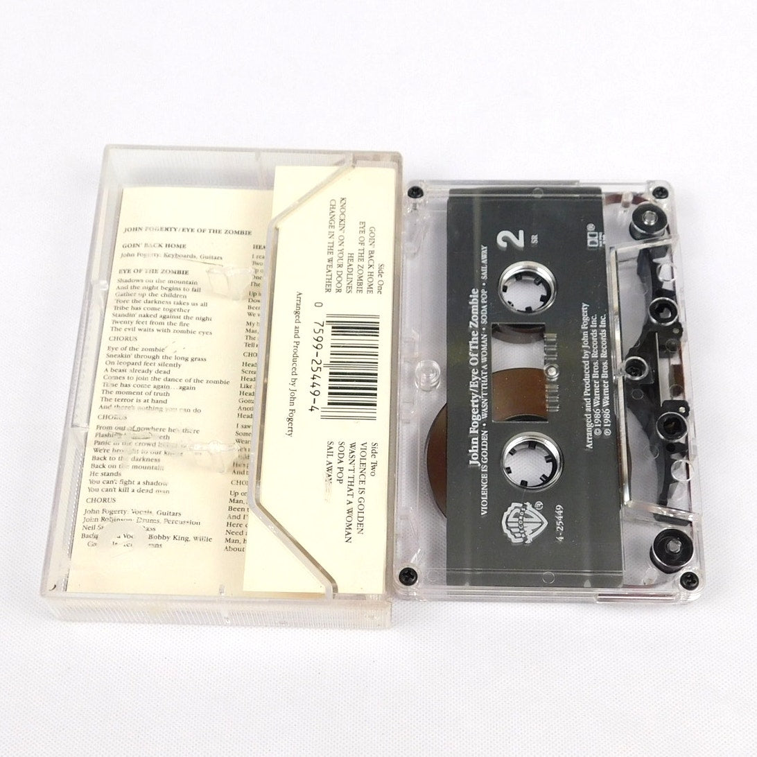 John Fogerty Eye Of The Zombie Cassette 1986 Tested Warner Bros 25449-4