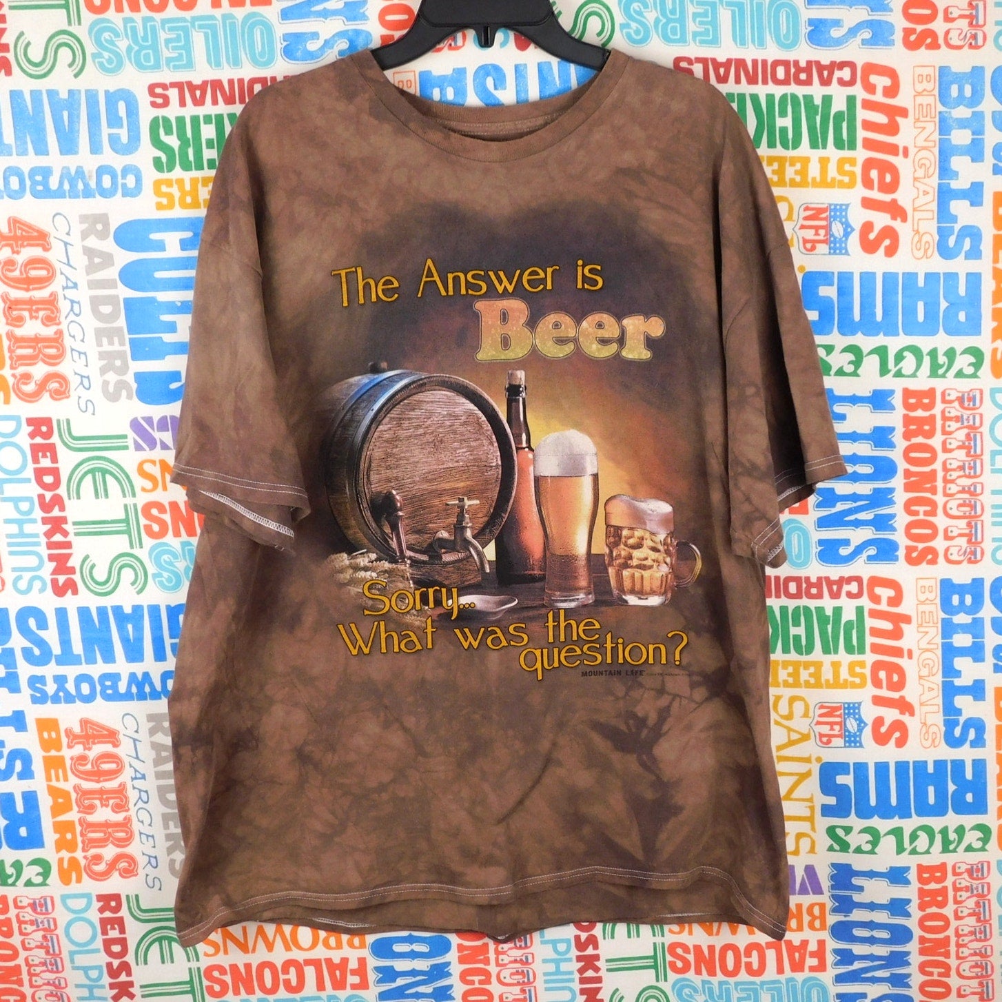 The Mountain 3DTEES "The Answer Is Beer" T Shirt - Size 2XL