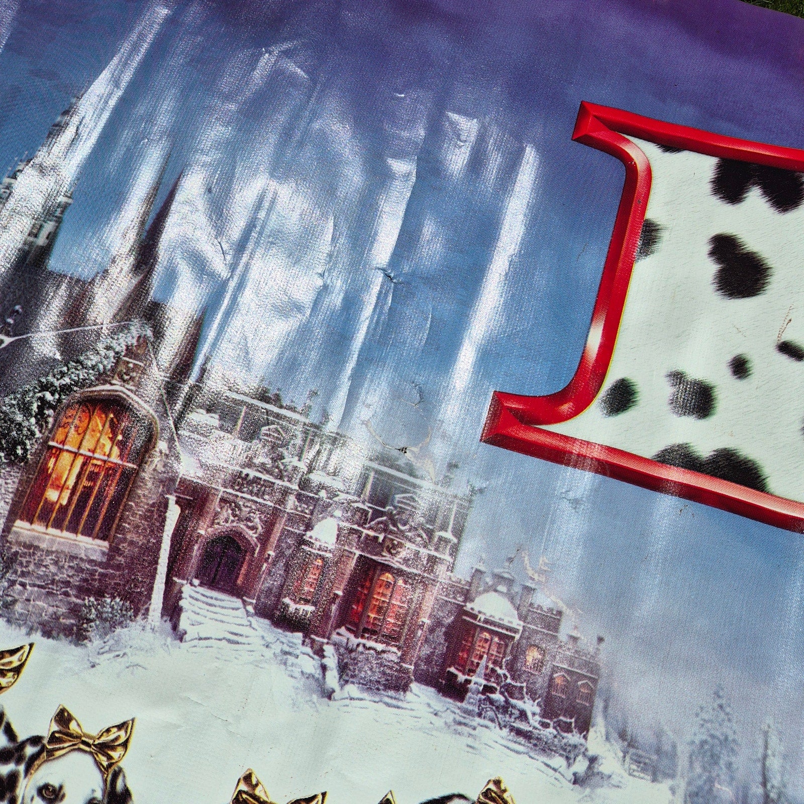 Disney 101 Dalmatians Movie Theater Vinyl Banner 10' x 4' Thanksgiving 1996
