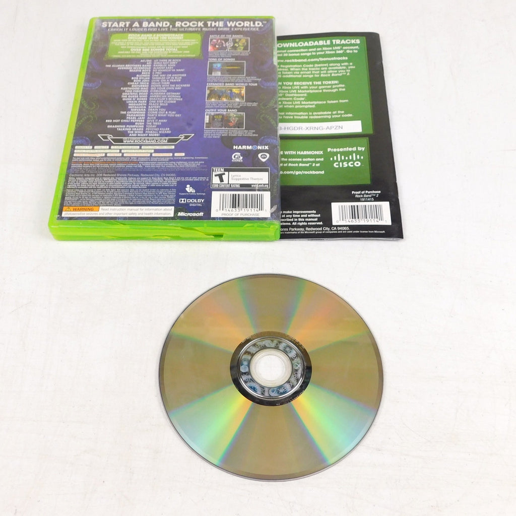 Rock Band 2 Microsoft Xbox 360 2008 Complete CIB Tested Working