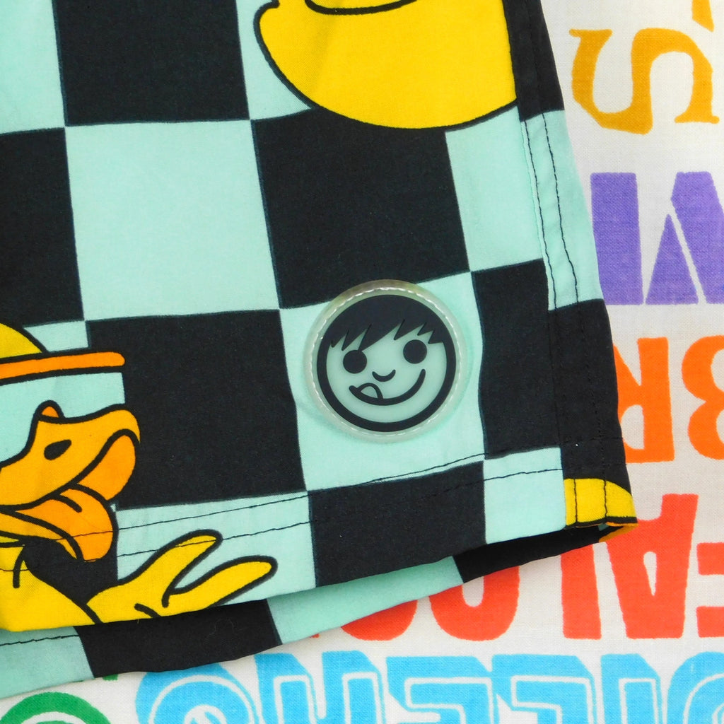 Neff Checkerboard Duck Swim Trunks - Size M