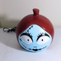 Nightmare Before Christmas Sally Light Up Blow Mold Pumpkin Head Hand Repainted