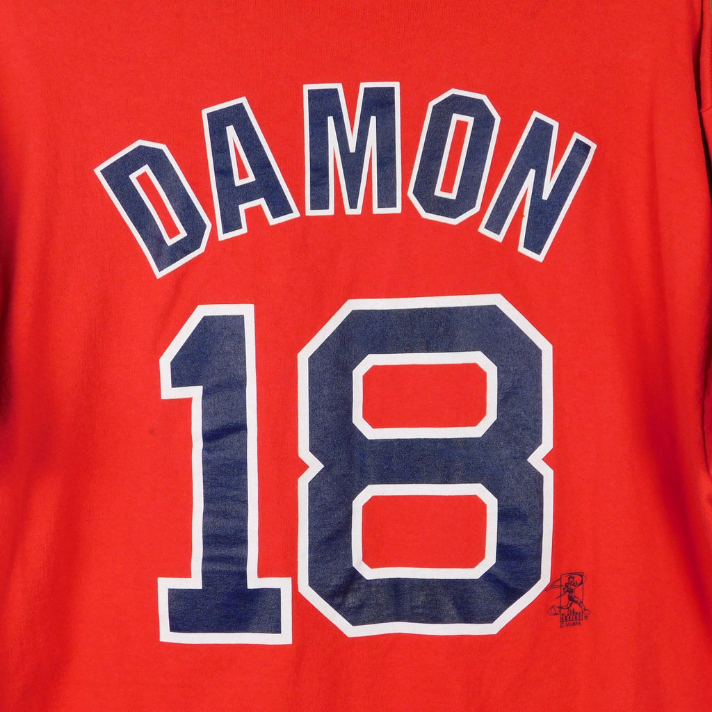 Y2K Boston Red Sox Johnny Damon Jersey T Shirt - Size L
