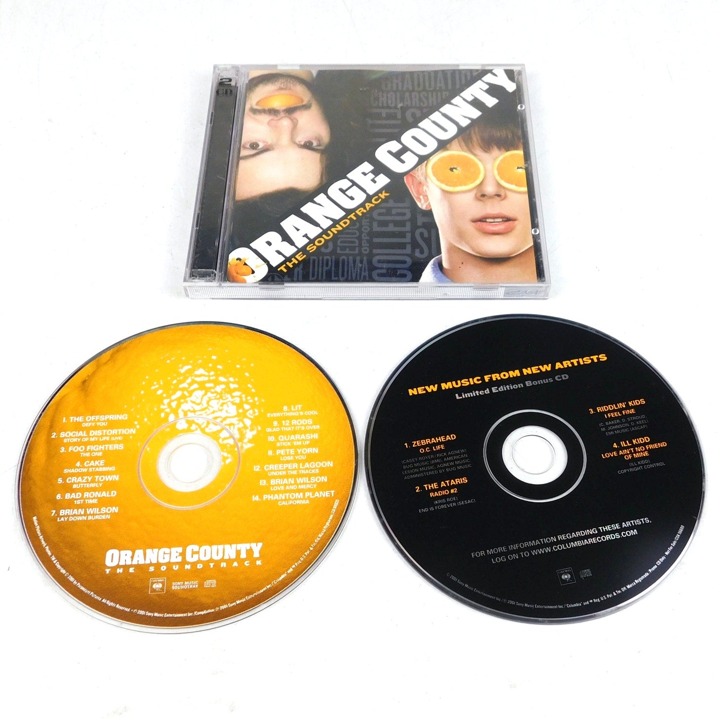 Orange County Movie Soundtrack CD 2001 Tested 2 Disc Columbia CK 85933
