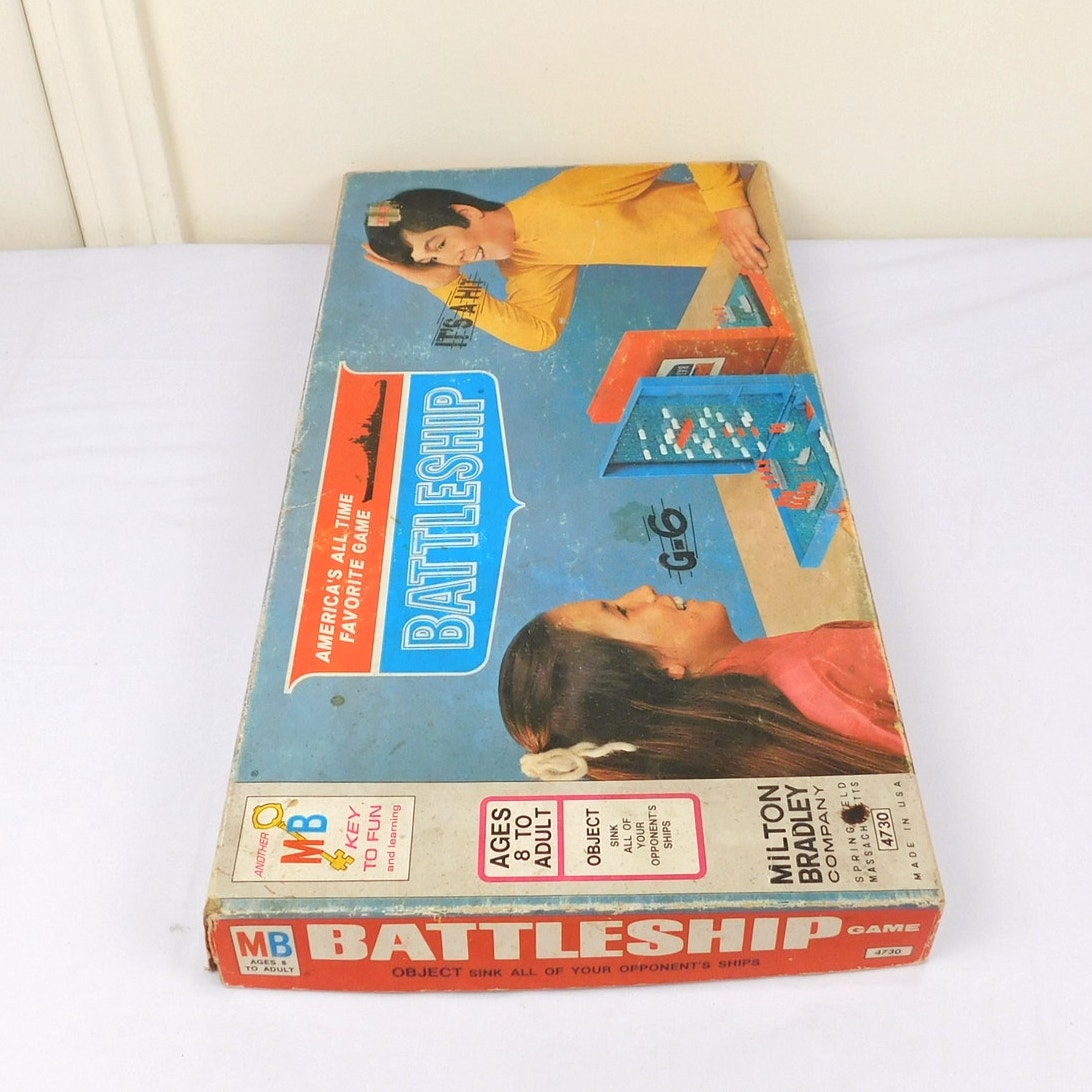 Vintage Battleship Game 1971 Milton Bradley 4730 Complete In Box