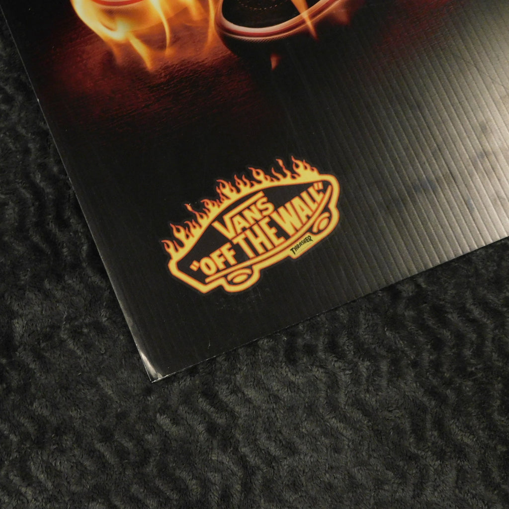 Thrasher Magazine Vans Zumiez Promo Sign 30.5x24 Skateboard Flame Shoes
