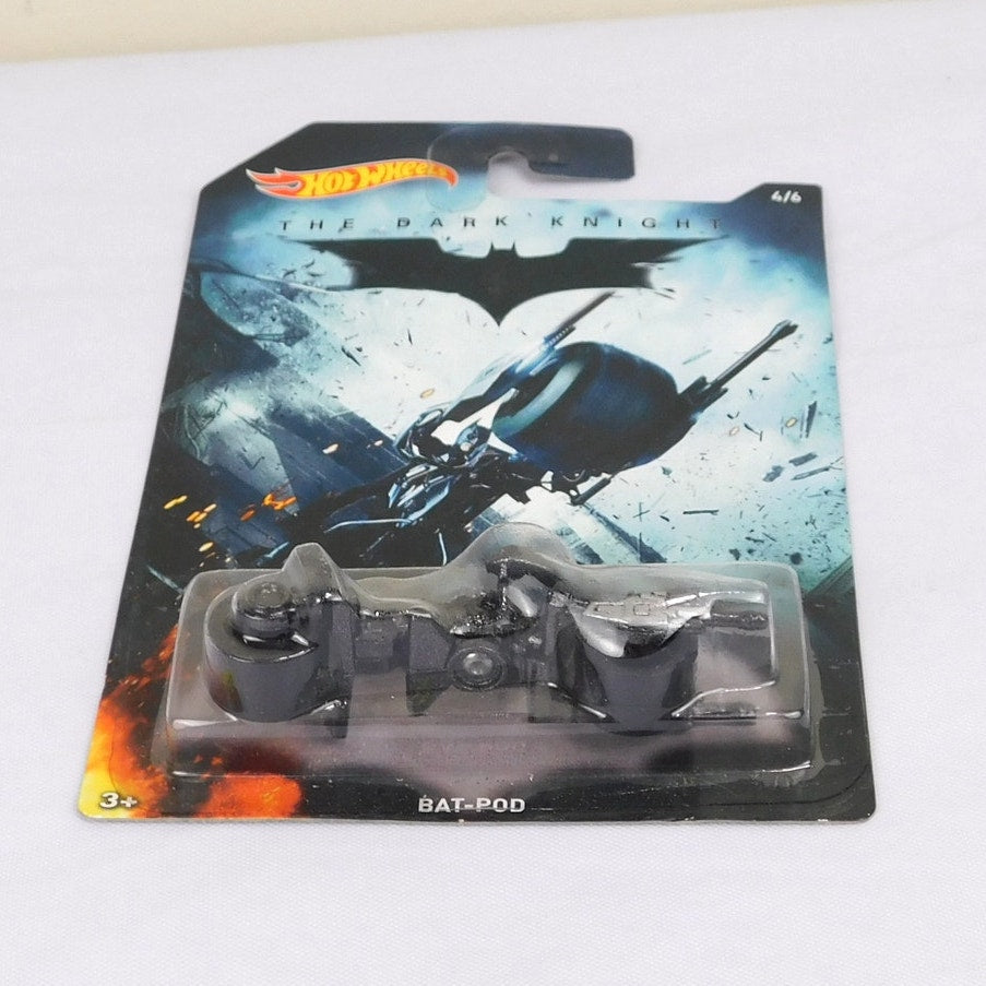 Hot Wheels Bat-Pod Motorcycle Batman The Dark Knight 2014 New Sealed 4/6
