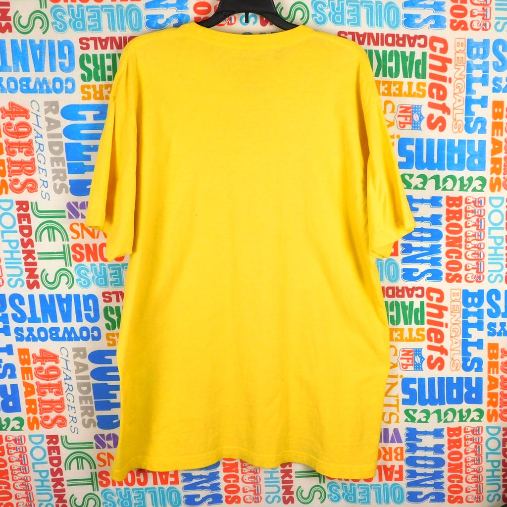 Magic School Bus Logo Graphic T Shirt Size XL Yellow Black Minor Flaws