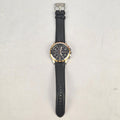 Fossil Dean FS4545 Mens Watch Chronograph Black Dial Leather Band New Battery